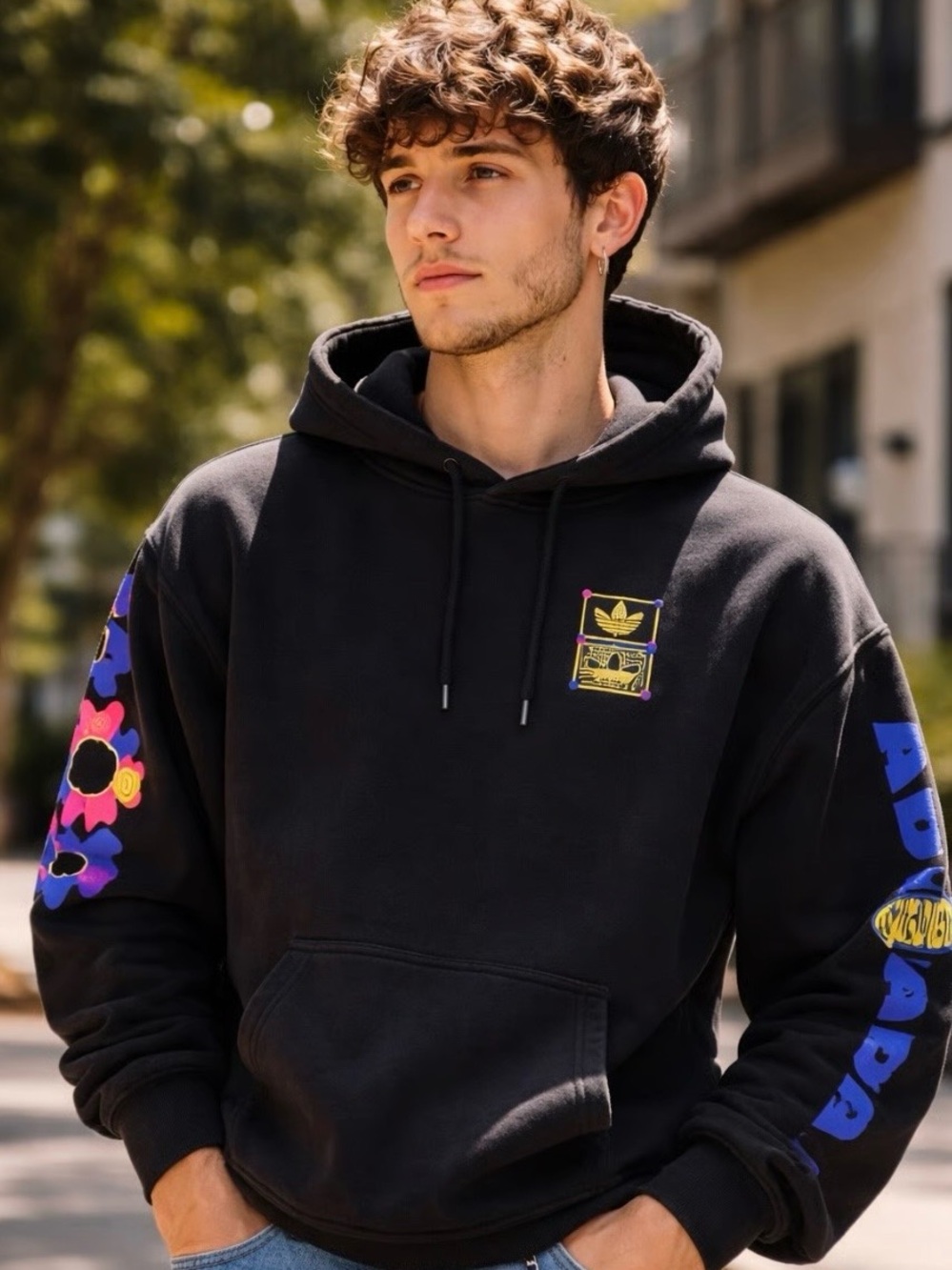 Adidas Originals 'Glow in the Dark' Graphic Hoodie